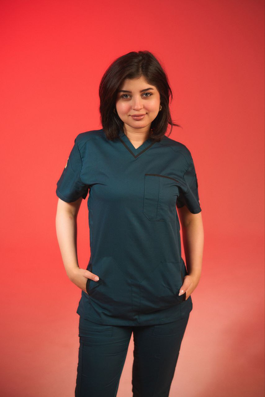 Emerald Green V-Neck Top Only