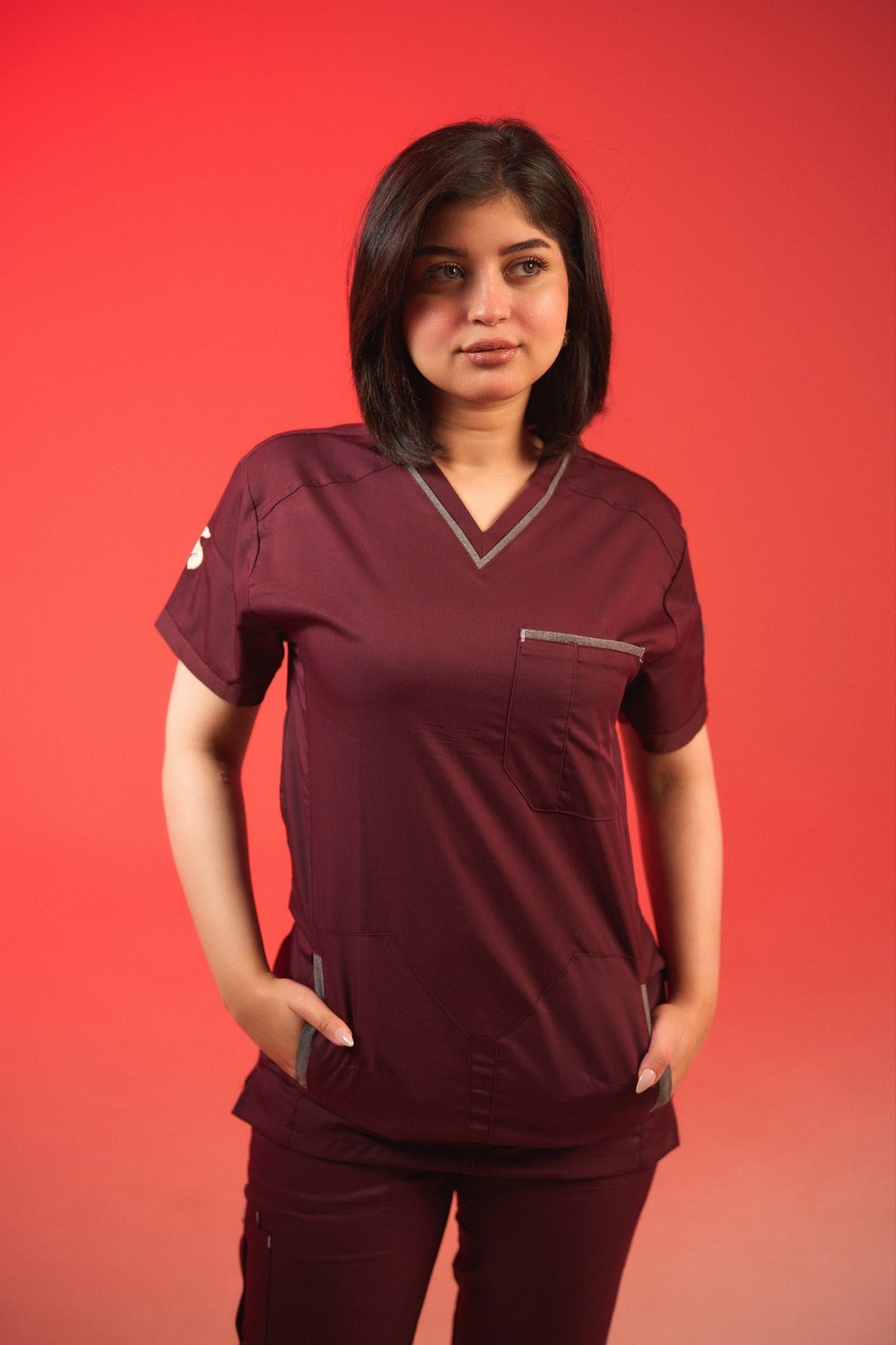 IMPERIAL RED V-NECK