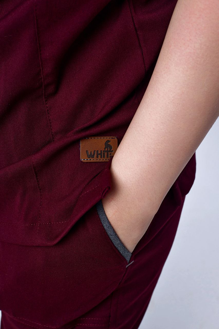 IMPERIAL RED ROUND-NECK SCRUB