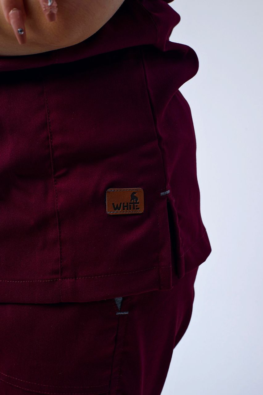 IMPERIAL RED ROUND-NECK SCRUB