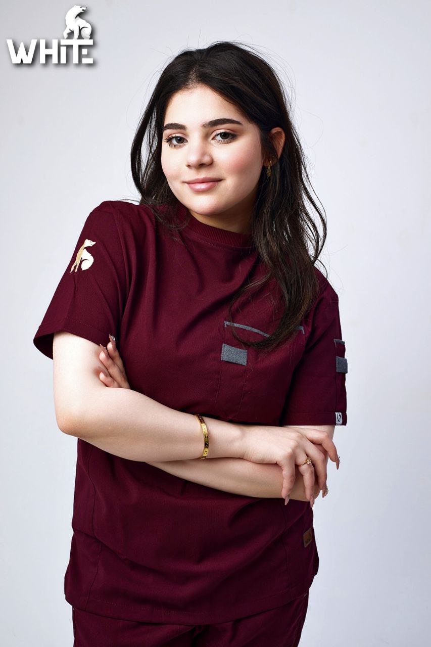 IMPERIAL RED ROUND-NECK SCRUB