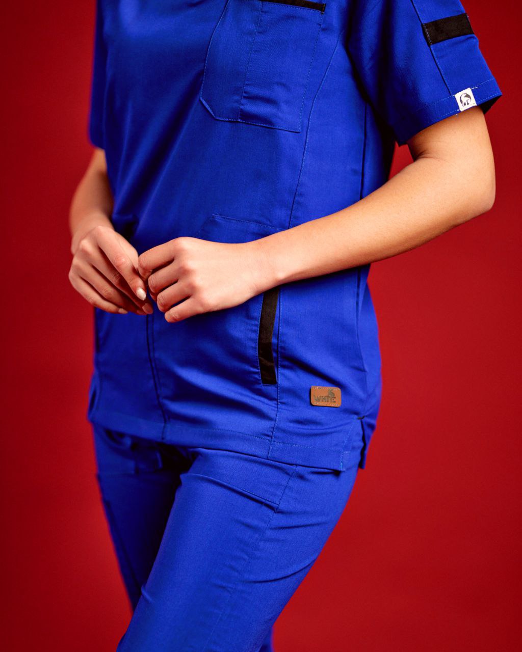 MID-NIGHT BLUE V-NECK SCRUB