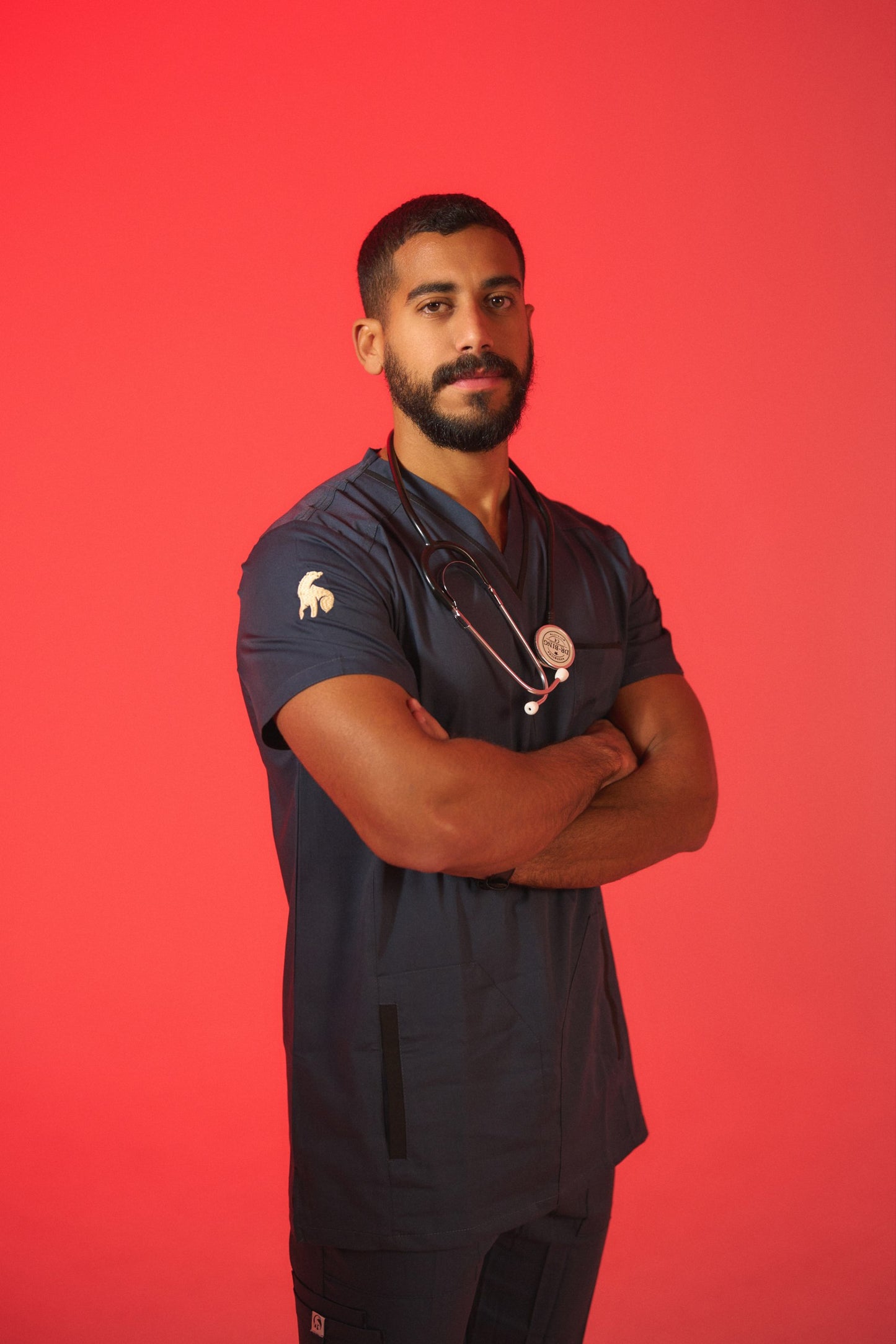 Space Grey V-Neck Top Only