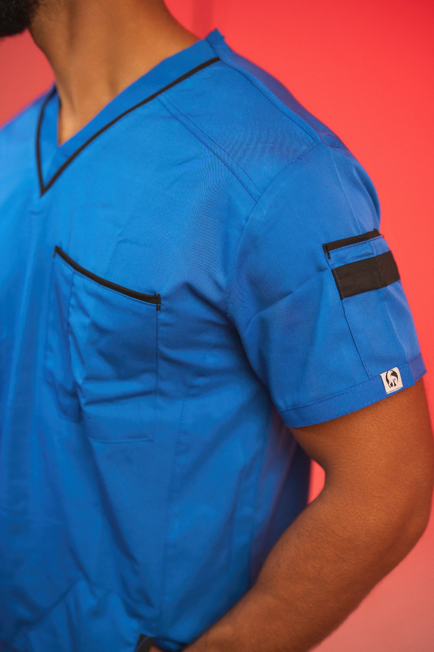 Royal Blue V-Neck Top Only