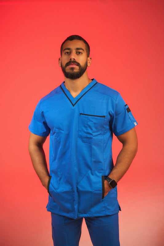 ROYAL BLUE V-NECK